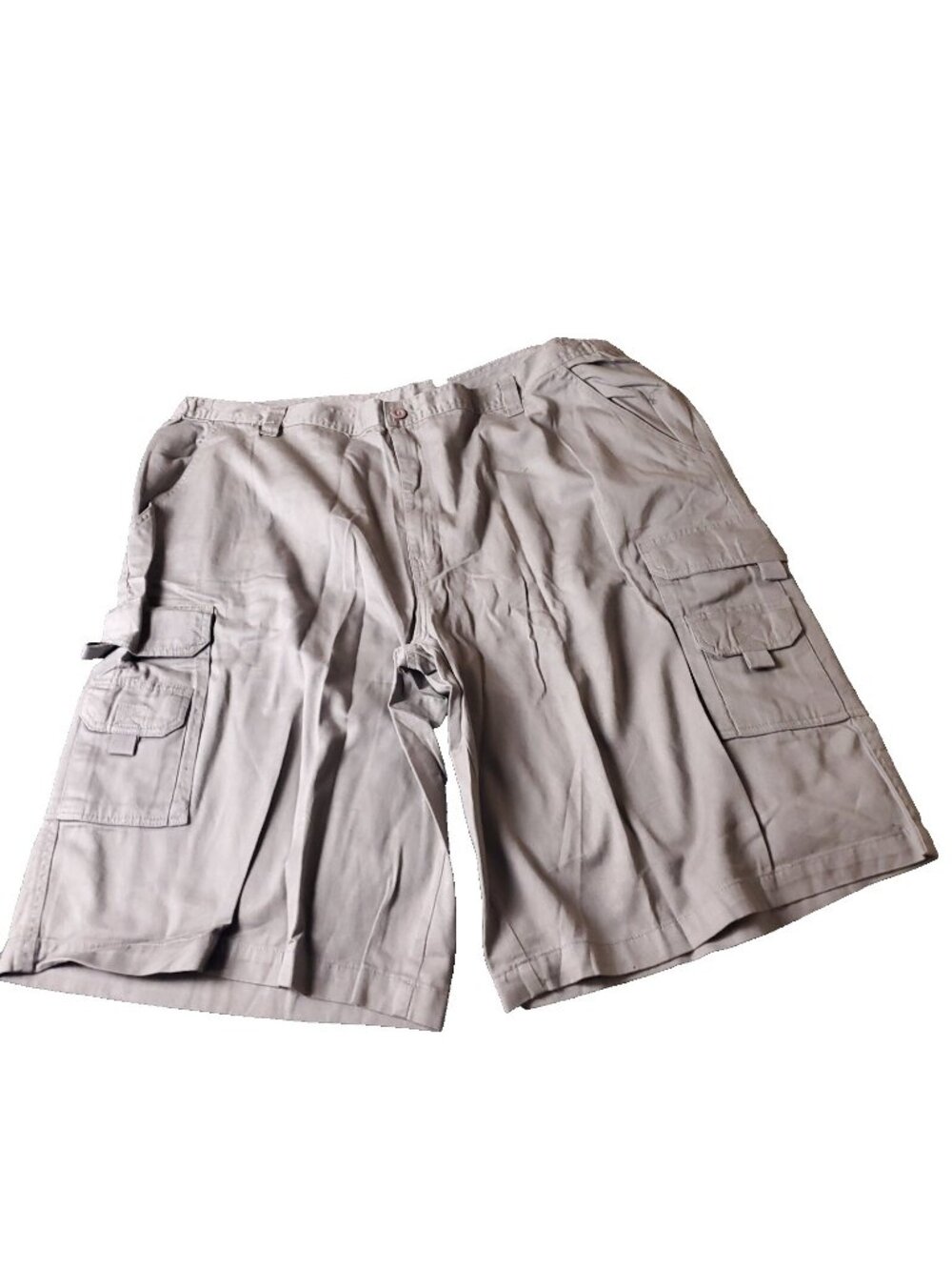 KingSize Cargo Shorts Mens 46 Big Tall Gray Khaki Chino LL Outdoor y2K